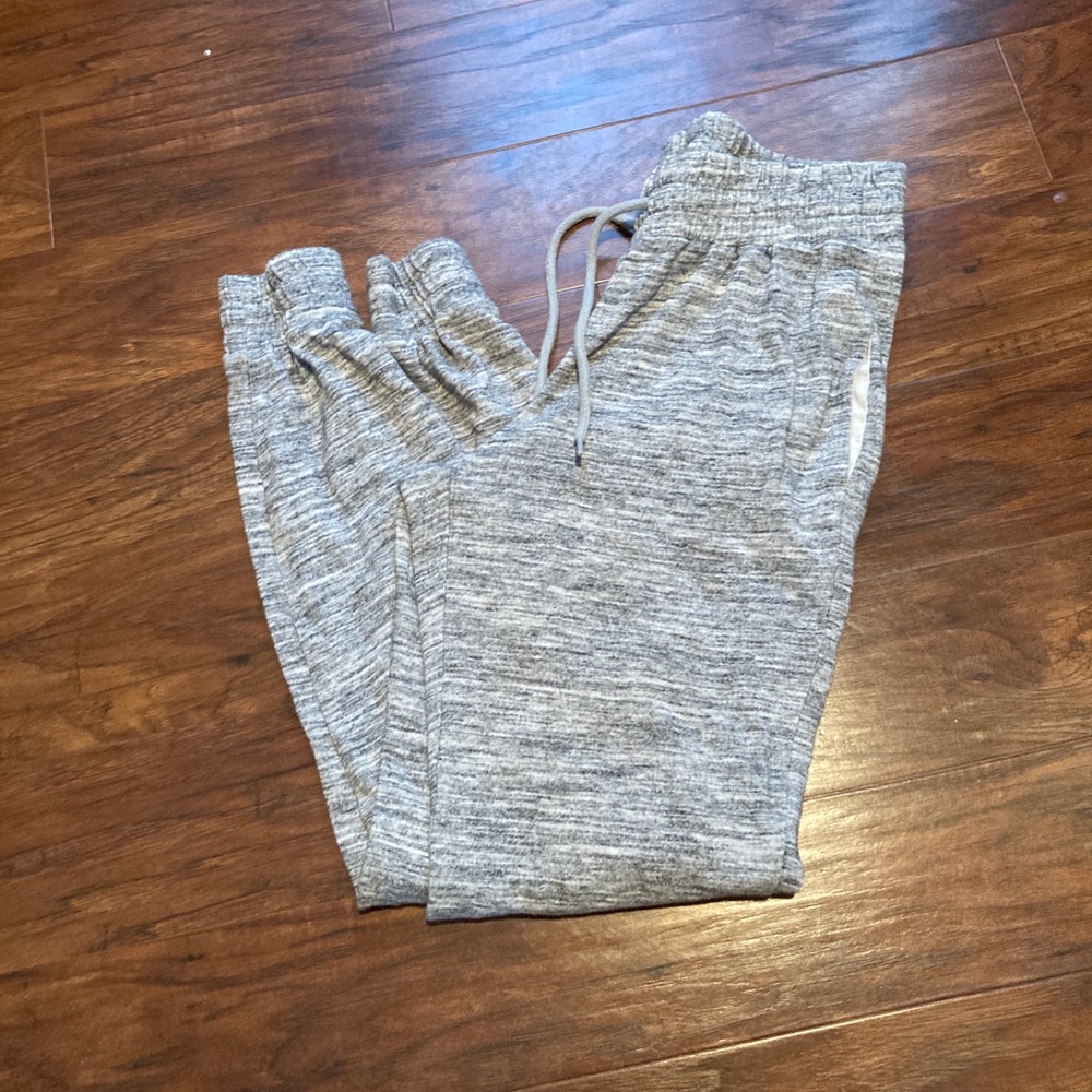 Gray sweatpants